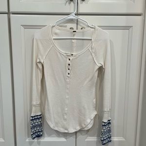 Free People long sleeve thermal tshirt